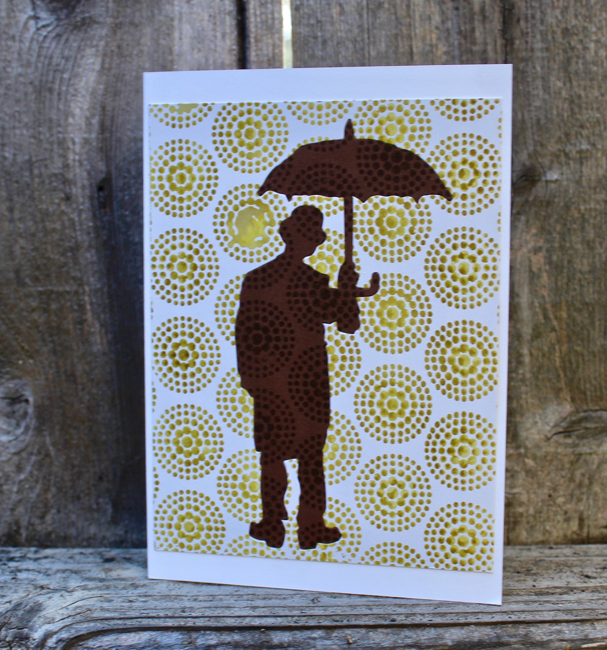 All Weather Man —  Brown on Yellow Green - Cat Noir CC