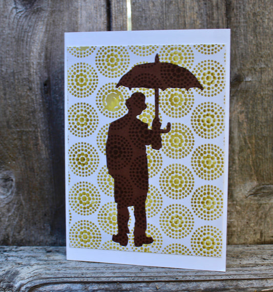 All Weather Man —  Brown on Yellow Green - Cat Noir CC