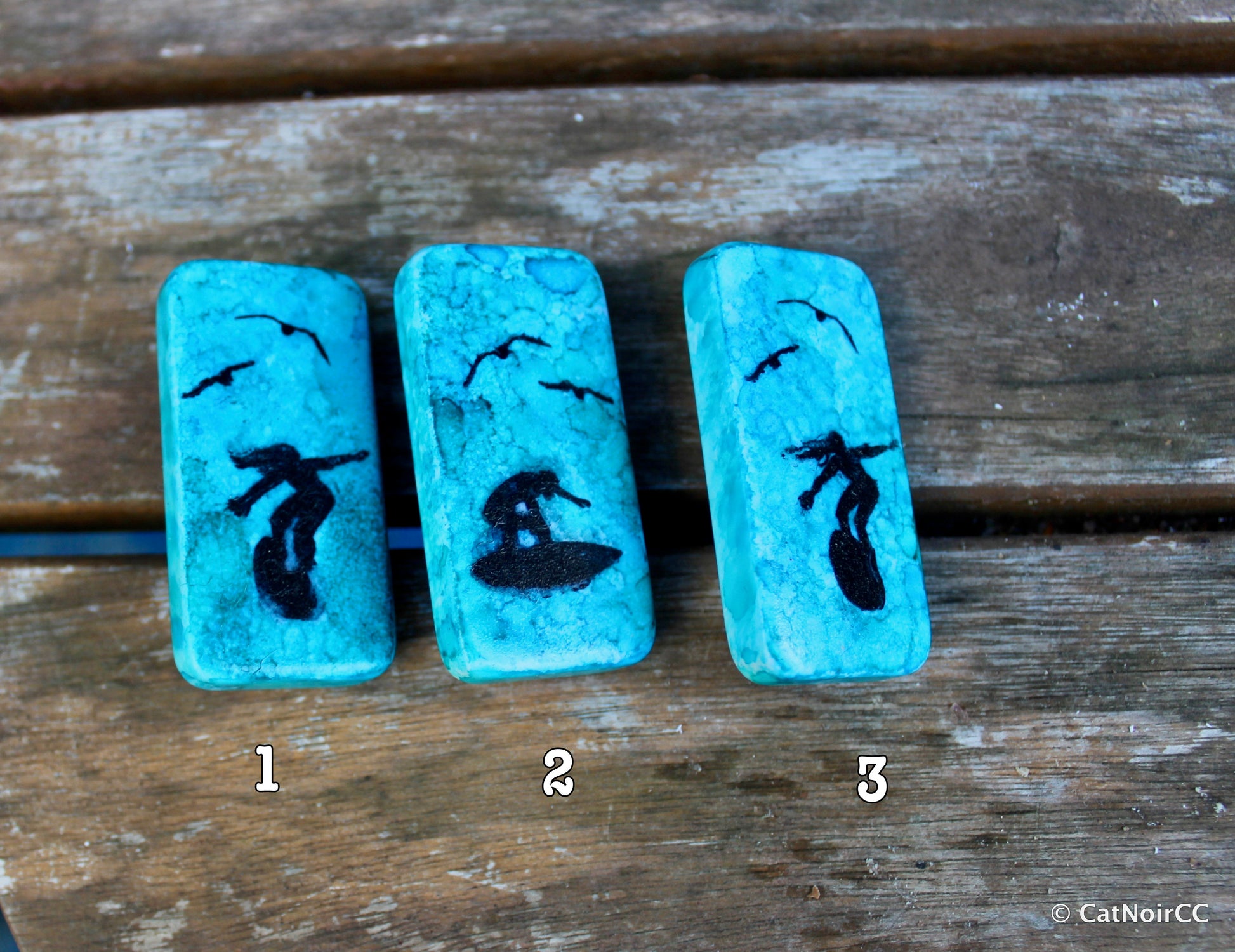 Catch a Wave pins (vertical) - Cat Noir CC