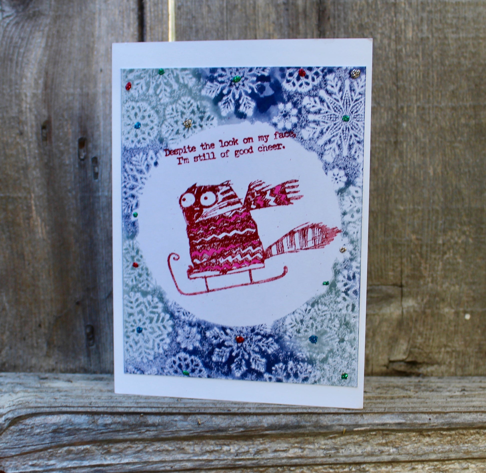 Christmas Cat Sledding (red/pink) - Cat Noir CC