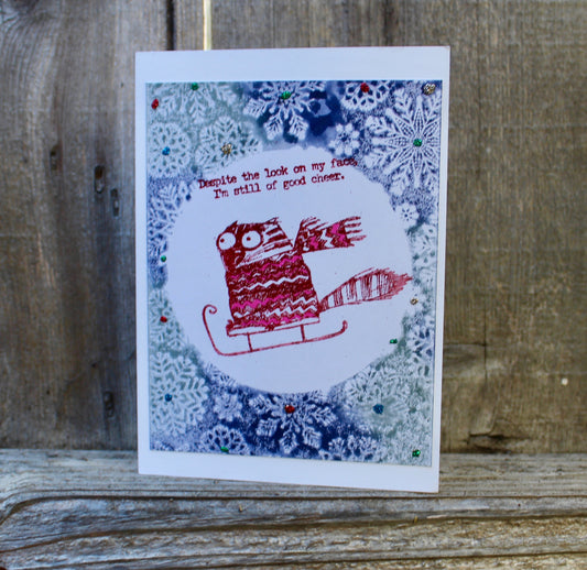 Christmas Cat Sledding (red/pink) - Cat Noir CC