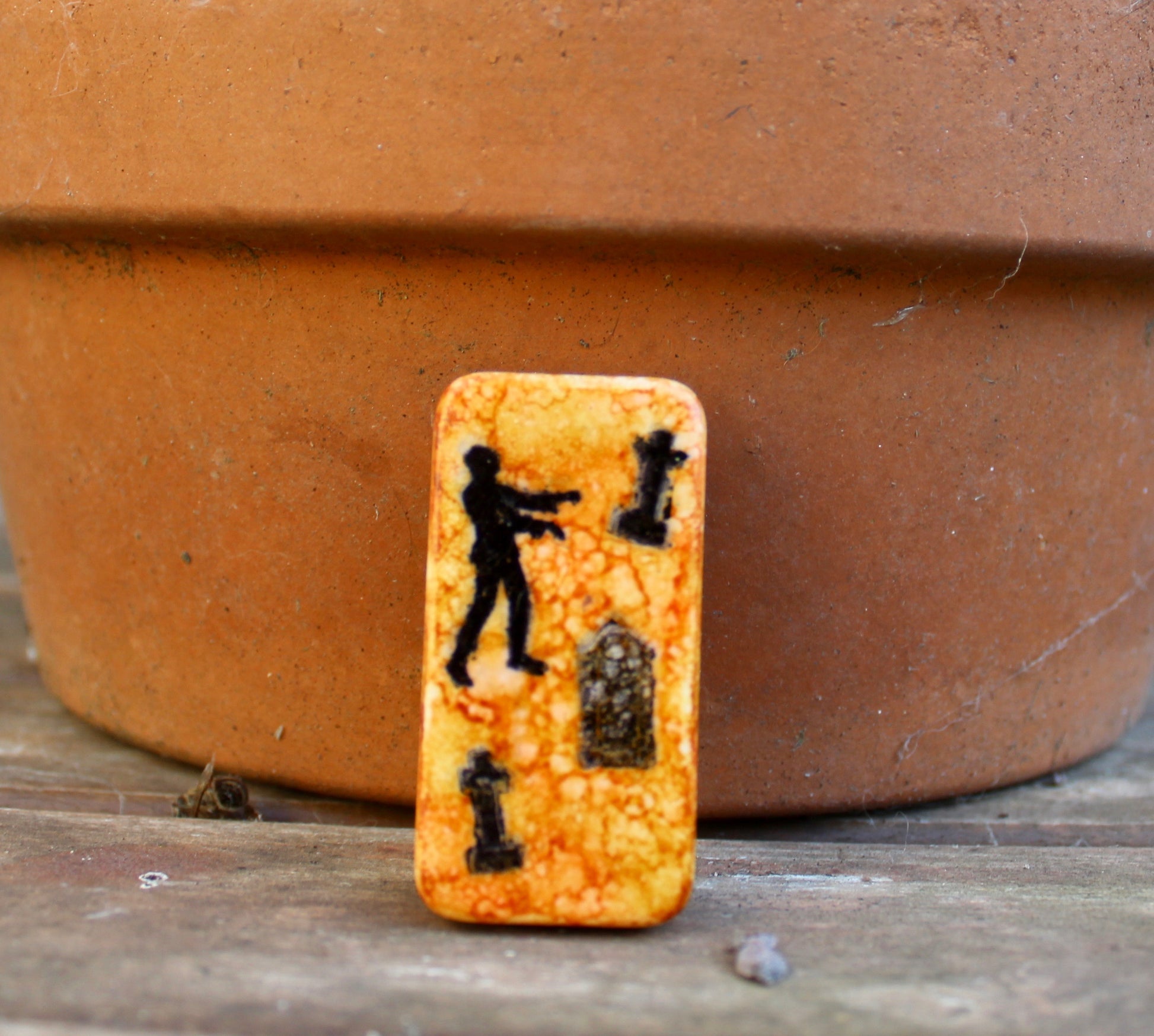 Walking Dead Zombie pin - Cat Noir CC