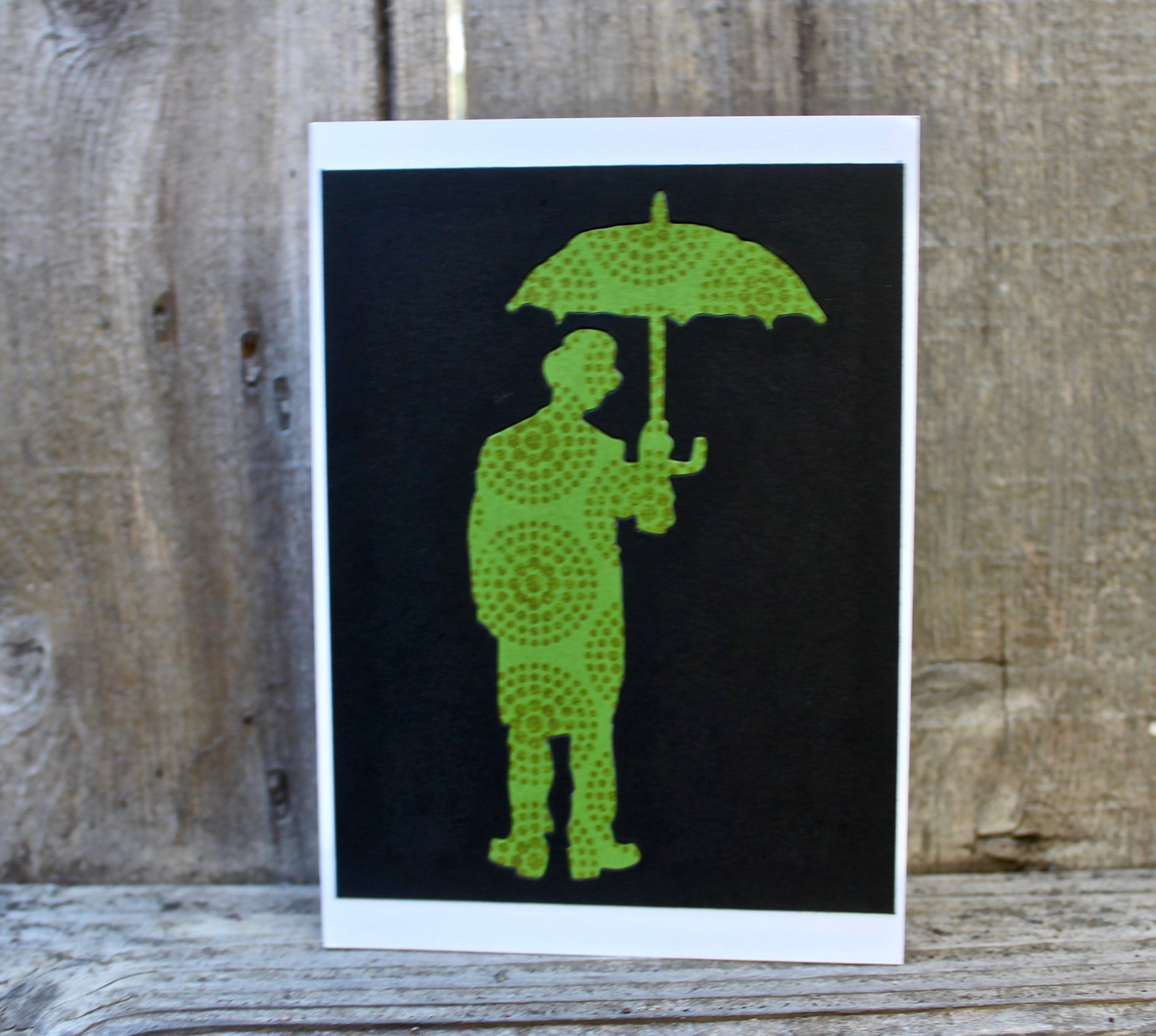 All Weather Man — Green on Black - Cat Noir CC