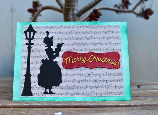 Vintage Christmas Caroler woman - Cat Noir CC